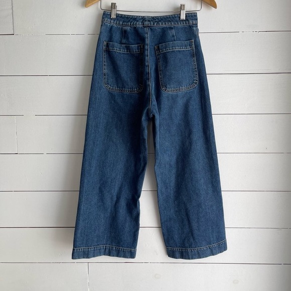 A.L.C Noah Vintage Wide Leg Cropped Jeans - Picture 4 of 7